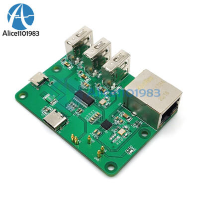 Network HUB Expansion Board USB to Ethernet HUB For Raspberry Pi Zero