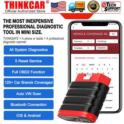 Thinksafe OBD2 Auto Scanner Full System Diagnostic Code Reader OIL SAS ABS TPMS 