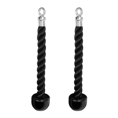  2 Pcs Double-pull Single End Tension Rope Triceps down Fitness