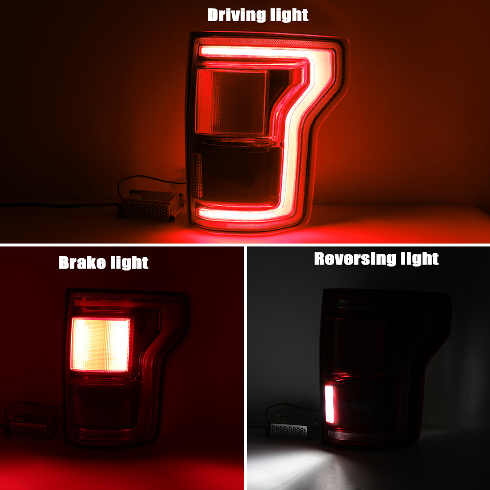 For Ford F150 2015-2017 W/Blind Spot Right Passenger LED Tail Light Lamp Brake