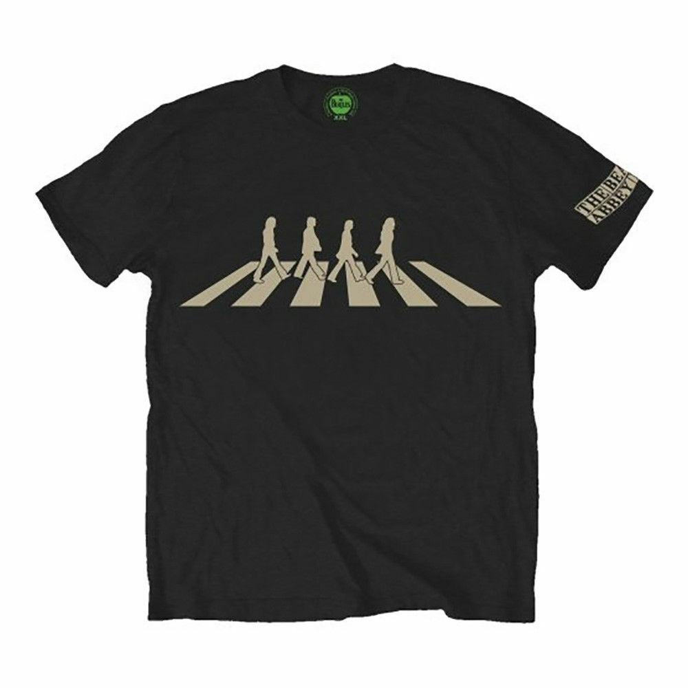 The Beatles T Shirt Abbey Road Crossing Silhouette Official