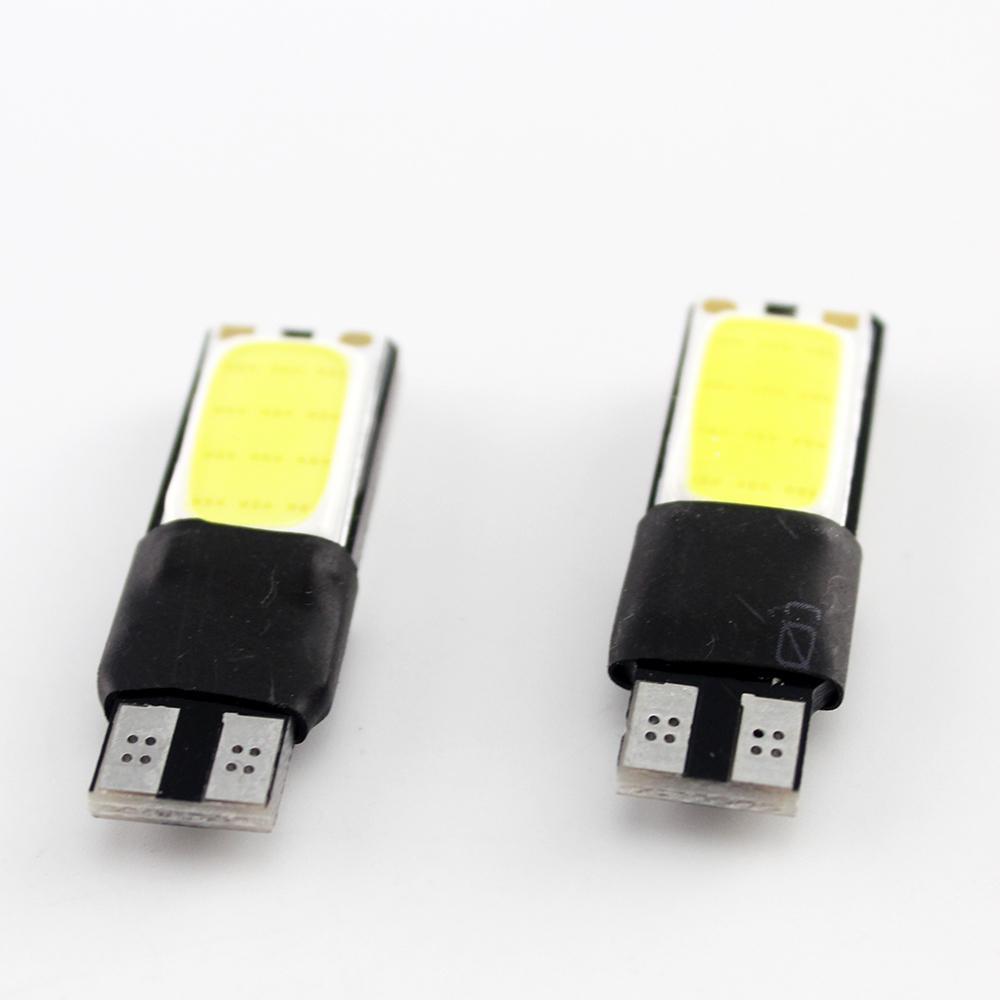Set 2 Led T10 COB Lampade Lampadine Targa Fari Posizione Cruscotto Auto hsb