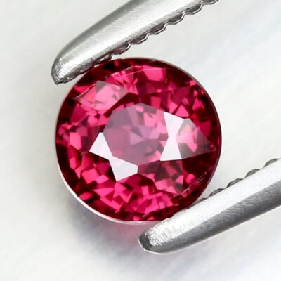 0.4ct t.w 4.1mm Heated Round Natural Purplish Red Ruby Songea, Tanzania
