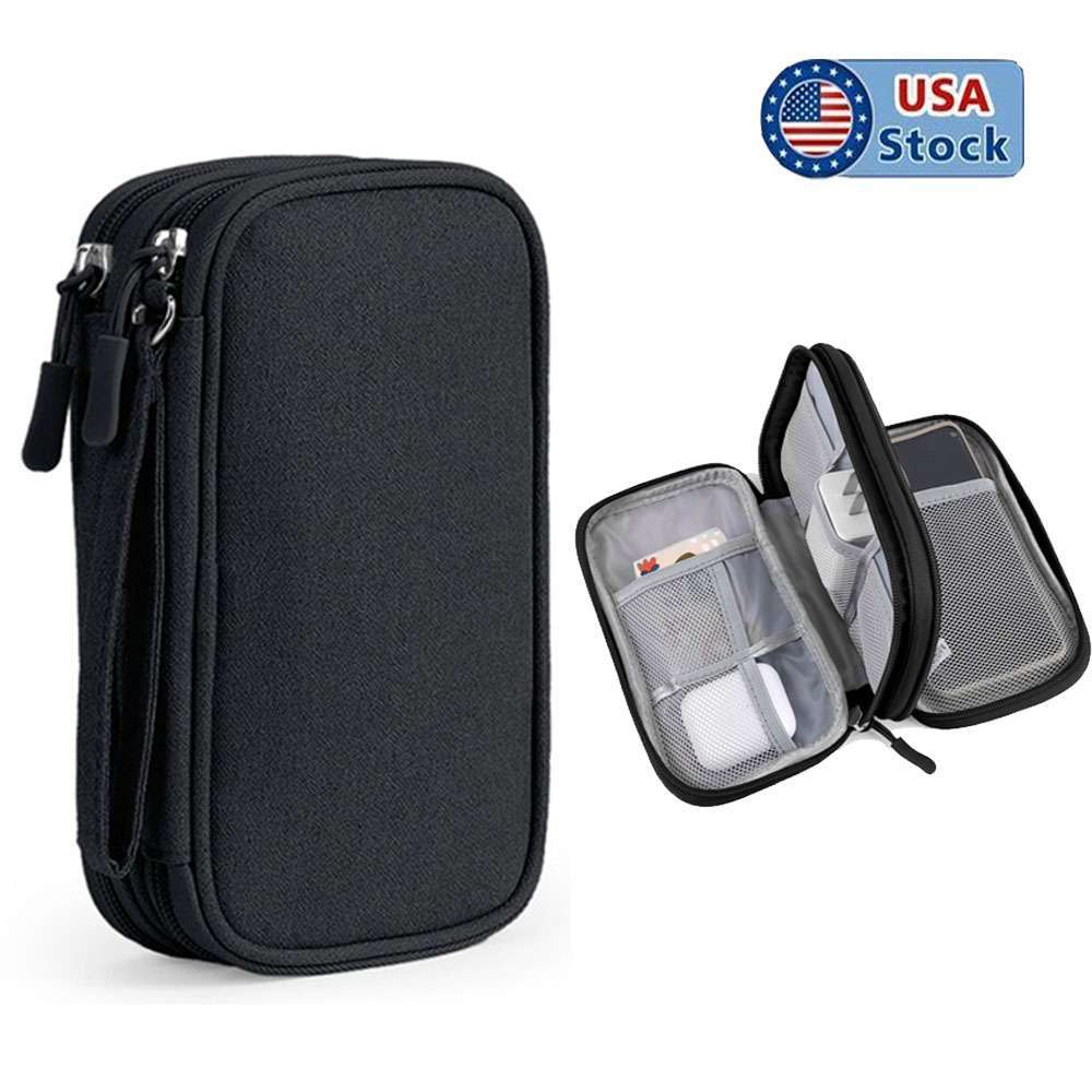 Travel Cable Bag Organizer Charger Storage Electronic USB Case Cord Accessories