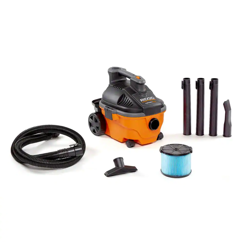 FAST RIDGID Wet Dry Vacuum Blower 4 Gallon Port Portable Cleaner Vac 5.0 Peak HP
