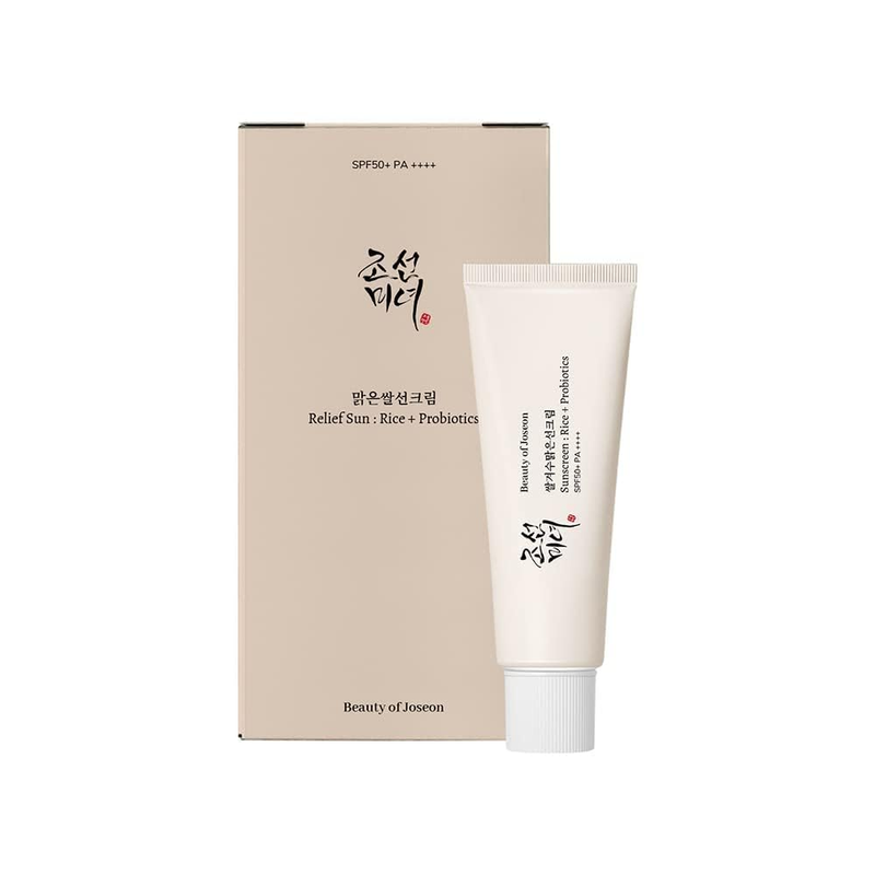 Relief Sun Organic Sunscreen SPF50,+PA++++ Rice and Probiotics | Korean Skin Car