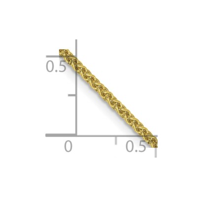 Pre-owned Spiga Real 10kt Yellow Gold 1.7mm  Chain; 16 Inch; Lobster Clasp
