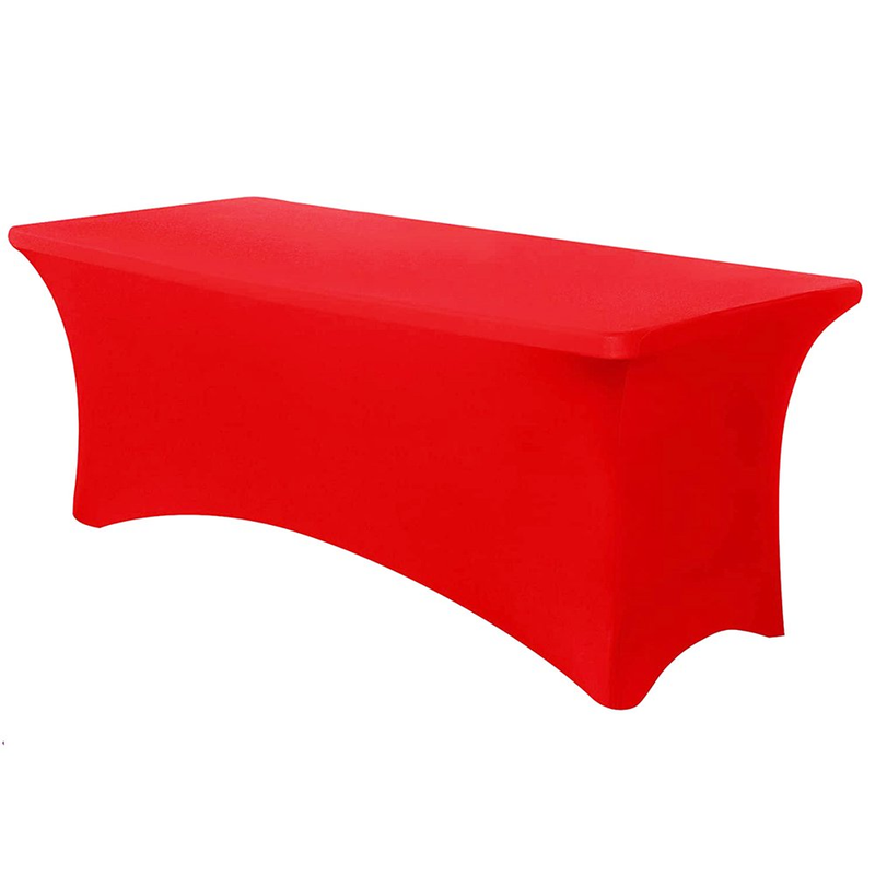Black Fitted Table Cover Elastic Spandex Tablecloth 4 Ft Bed Table Clothes