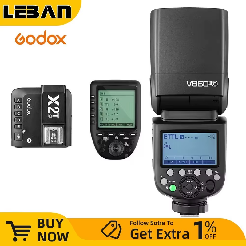 Godox V860III V860 III Speedlite Camera Flash E-TTL HSS Flash Light for Canon So