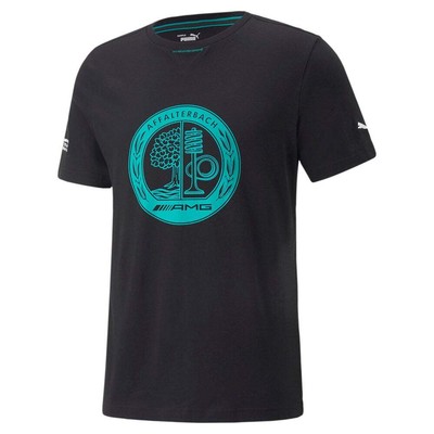 

Puma Mapf1 Vintage Graphic Crew Neck Футболка с коротким рукавом Мужские черные повседневные топы, Черный, Puma Mapf1 Vintage Graphic Crew Neck Short Sleeve T-Shirt