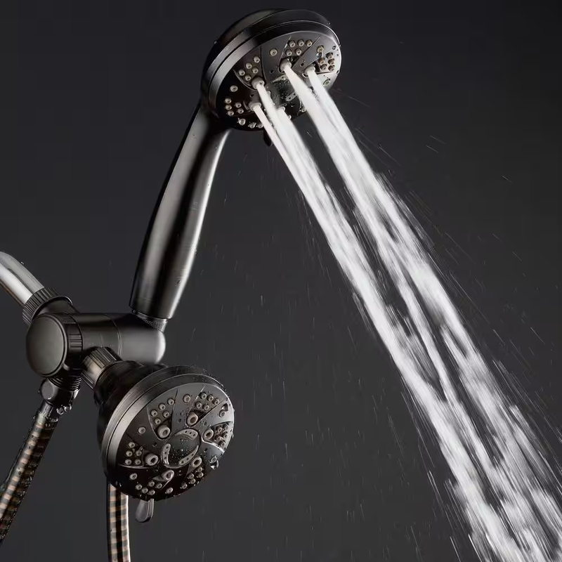 Dual Shower Head And Handheld Oil Rubbed Bronze 48-Spray Corrosion Resistant
