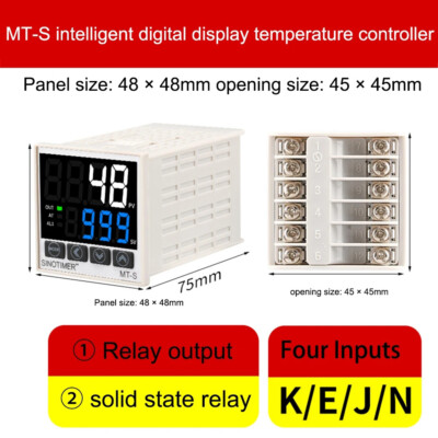 AC100-240V Dual Digital PID Thermostat Temperature Controller Relay/SSR 0-999 / 