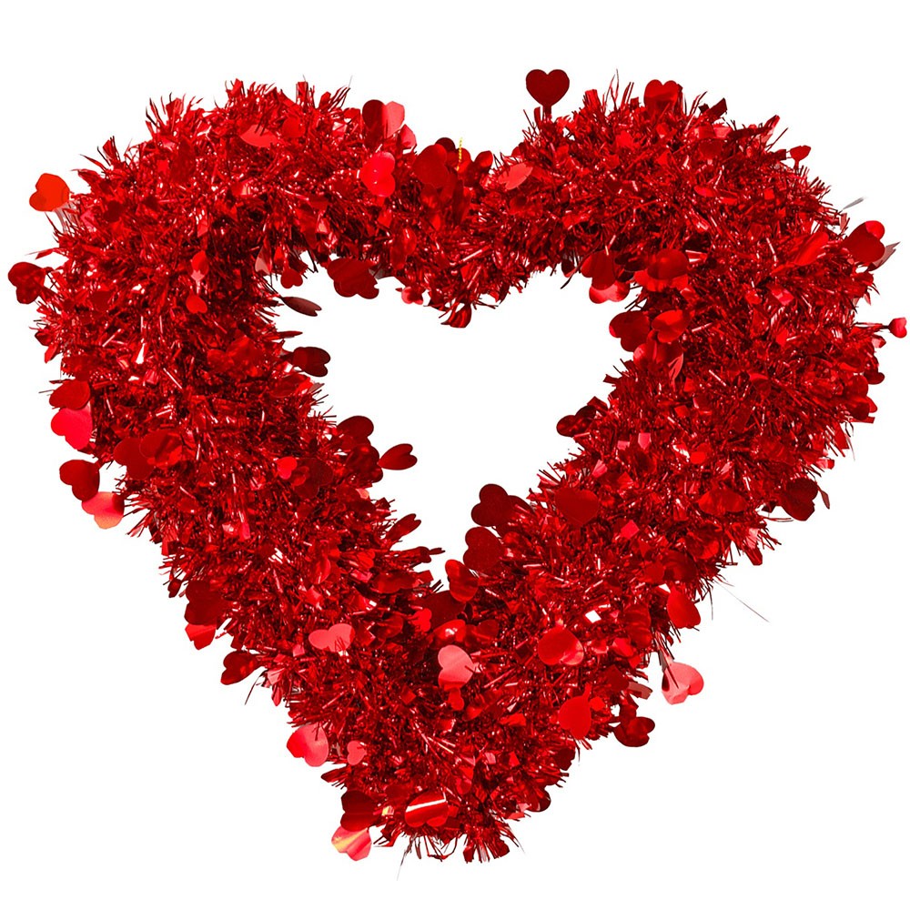 Herz aus Lametta 40cm