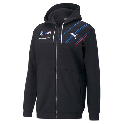

Puma Bmw Team Full Zip Hoodie Mens Size  Повседневная спортивная верхняя одежда 76332001, Черный, Puma Bmw Team Full Zip Hoodie