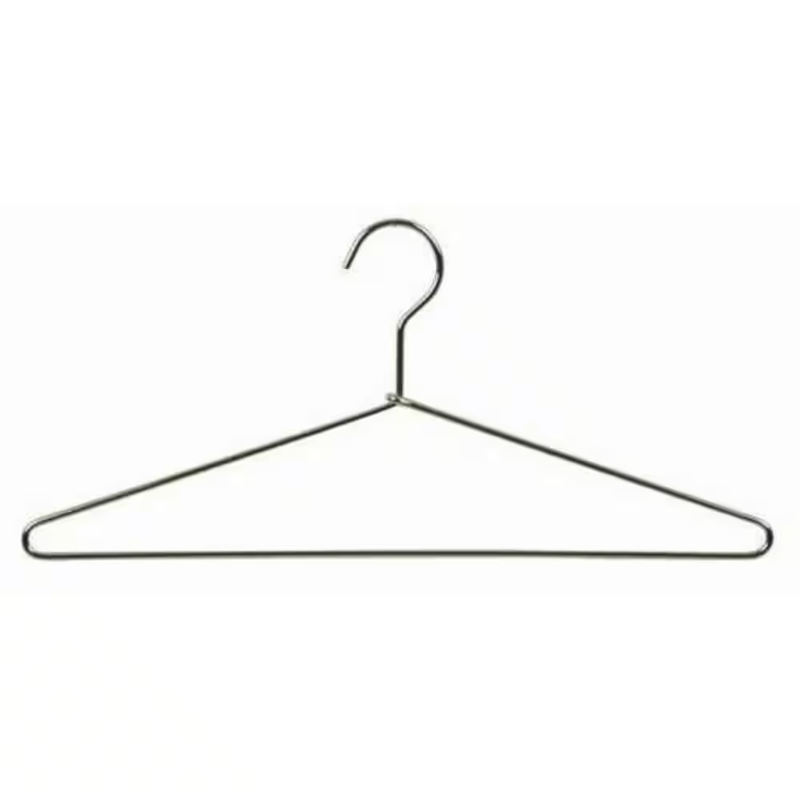 Metal Clothes Hangers Chrome Heavy Duty Wire Closet Hangers 17 Inch 25 Pack