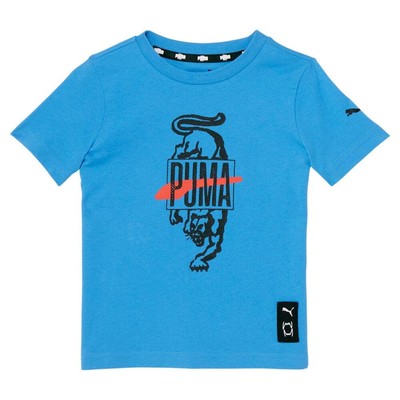 

Футболка Puma Ferocity с круглым вырезом и короткими рукавами для мальчиков, размер , 8587, Синий, Puma Ferocity Graphic Crew Neck Short Sleeve Toddler