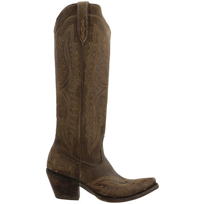 Pre-owned Ariat Casanova Snip Toe Cowboy Womens Brown Casual Boots 10034002