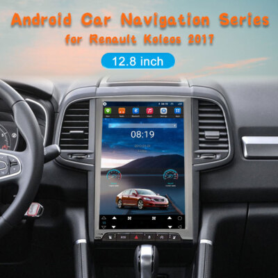 12.8 inch Android 14 system For Renault Koleos 2017 Tesla Style Screen Radio BT 