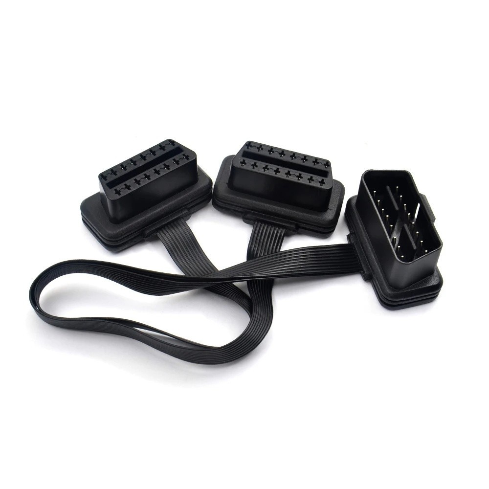 OBD2 Y splitter cable male to dual female connectors