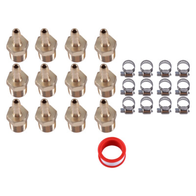 Brass Pneumatic Fitting Male Thread to Hose Barb Tube Quick Coupling 2/6/12Pcs