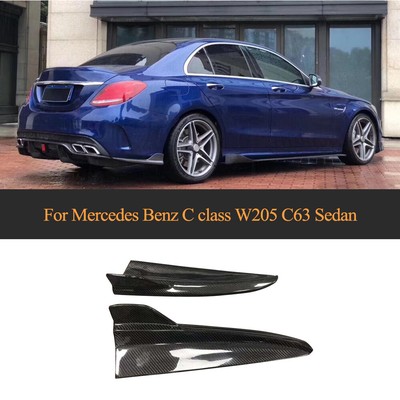 CUP Diffusor Seiten Ansatz SET SCHWARZ für Mercedes GLE W166 AMG Line Flap Heck