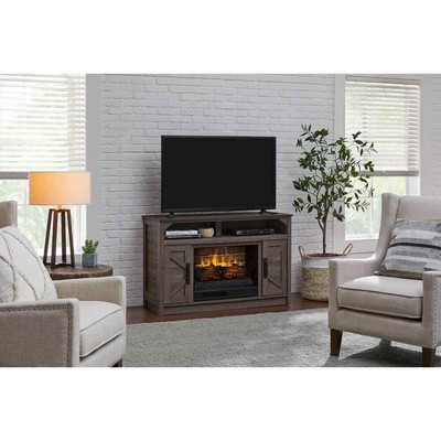 Tv Stand 48" 4600 Btu 120-v In Medium Brown Ash