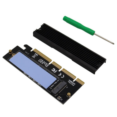 M.2 PCIe NVMe SSD to PCI-E Express 3.0 X4 X8 X16 Adapter Card Full Speed 2280 