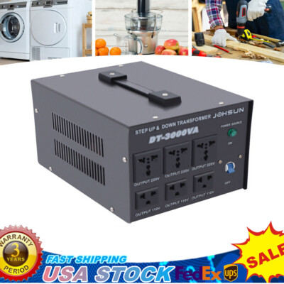 3000W Step Up/Down Transformer Regulator/Stabilizer 110V-220V 220V-110V Voltage