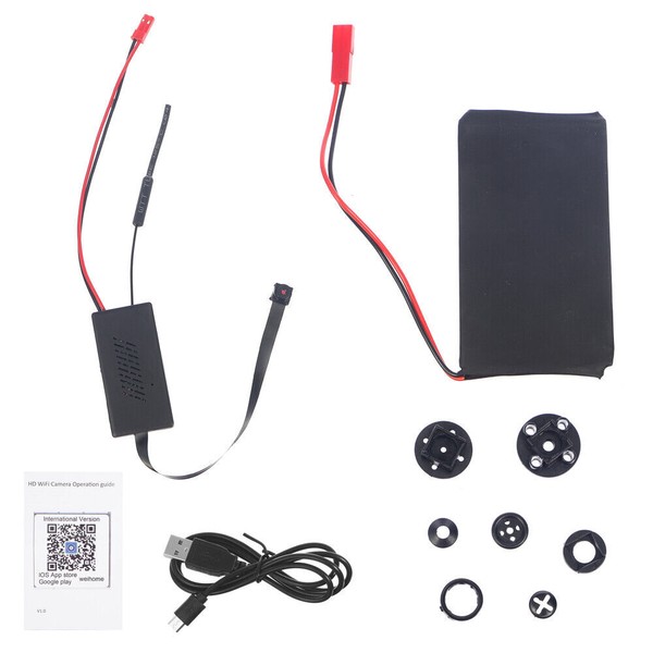 1080p Nanny Cam WiFi 4K HD Wireless Mini Hidden Pinhole Screw Camera DVR