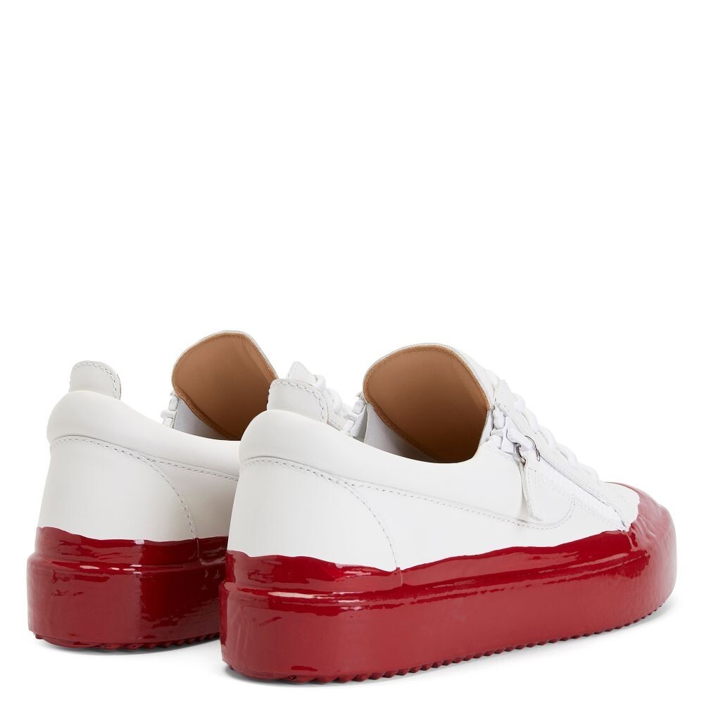 Pre-owned Giuseppe Zanotti Sneakers - Red Frankie Match - Brand W/box - 7 Day Returns