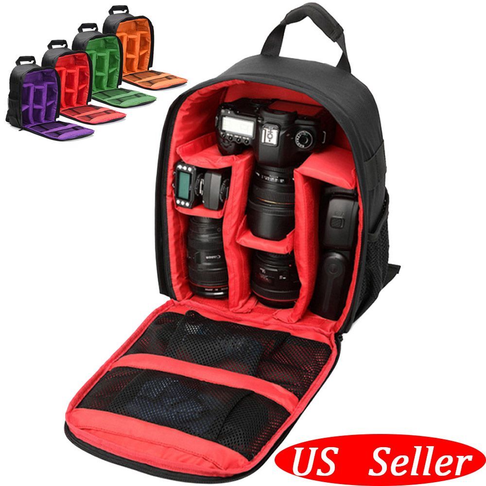 Camera Backpack Shoulder Bag Waterproof Case for Canon Nikon