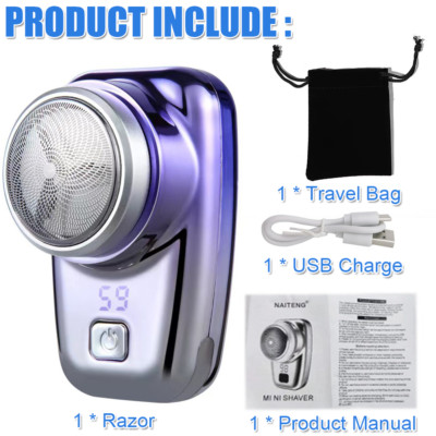 Best Electric Shaver Beard Trimmer Razor Portable Mini LCD Shaver USB Charge USA