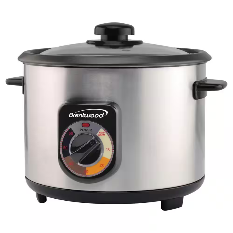 BRENTWOOD TS-1020S Stainless Steel Crunchy Persian Rice Cooker 10 Cups Capacity