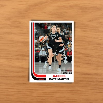 KATE MARTIN ROOKIE ACES WNBA Anselmo Azcano Legacy Series Art Card #82VKM2