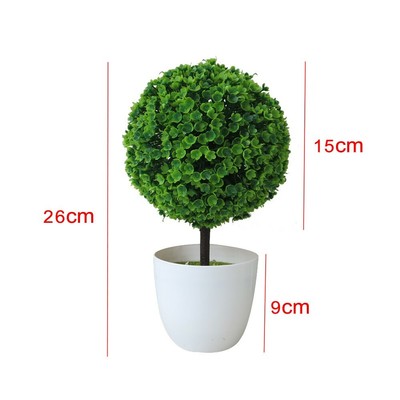 Künstlich Pflanzen Bonsai Klein Baum Topf Falsche Blumen Eingetopft Deko