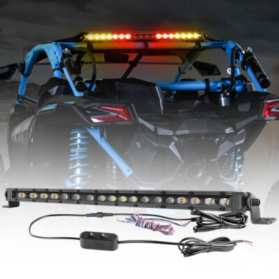 20'' Rear Chase Warning Light Bar Brake/Turn/Strobe for Offroad UTV Polaris RZR