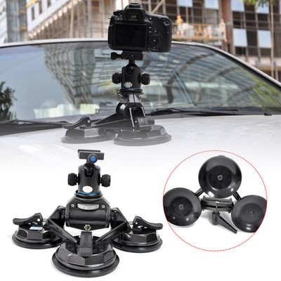 Hot! Tripod Mount Triple Suction Cup Car Windshield for DSLR Camera DV Best Sell