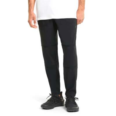 

Puma Vent Woven Training Pants Mens Black Athletic Casual Bottoms 520122-01, Черный, Puma Vent Woven Training Pants