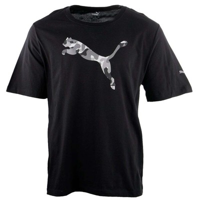 

Puma Camo Cat Logo Футболка с круглым вырезом и короткими рукавами Мужские черные повседневные топы 847745-, Черный, Puma Camo Cat Logo Crew Neck Short Sleeve T-Shirt