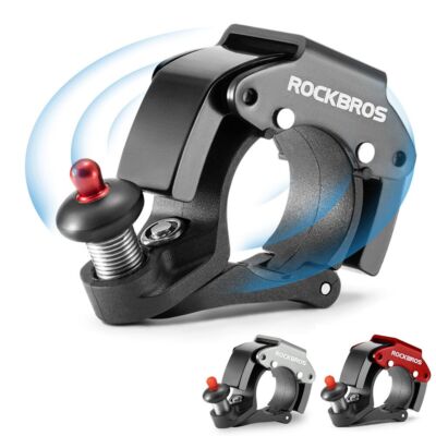 ROCKBROS Campanello per bicicletta, clacson in alluminio per manubrio da 22,2 mm