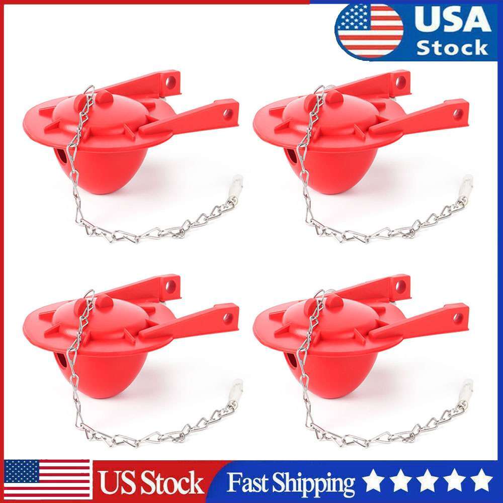 4PCS Toilet Flapper Ultra High Performance Universal Flapper 3-Inch Fl ...