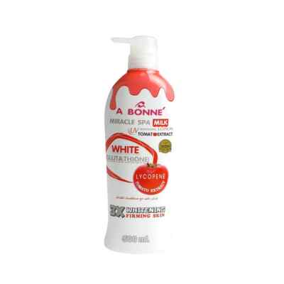 A Bonne Miracle Spa Milk Tomato Extract Mixed UV lightening Lotion 500 ml.