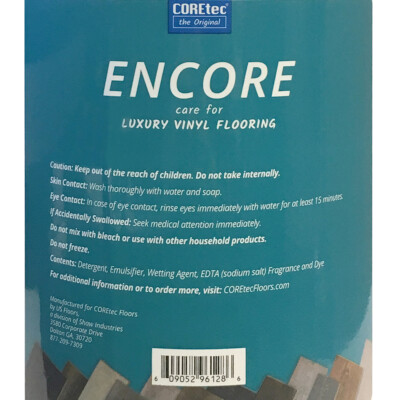 COREtec ENCORE Floor Cleaner for Luxury Vinyl Flooring - 1 Gallon