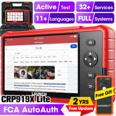 2024 LAUNCH CRP919X Lite Car Bi-directional All System Diagnostic Scanner Tool