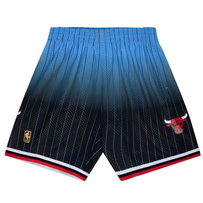 

Мужские шорты Mitchell - Ness Fadeaway Swingman 1995 года, размер , спортивные повседневные нижние части, Black;blue, Mitchell - Ness Fadeaway Swingman Shorts 1995