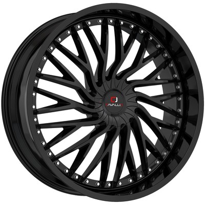 Cavallo CLV-43 22x8.5 5x112/5x4.5'' +38mm Gloss Black Wheel Rim 22'' Inch