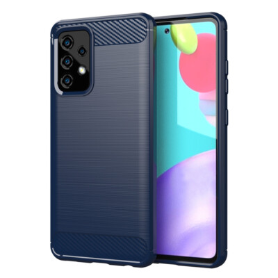 For Samsung A52s A32 A51 A20 A50 A70 A55 Case Carbon Fiber Shockproof Soft Cover