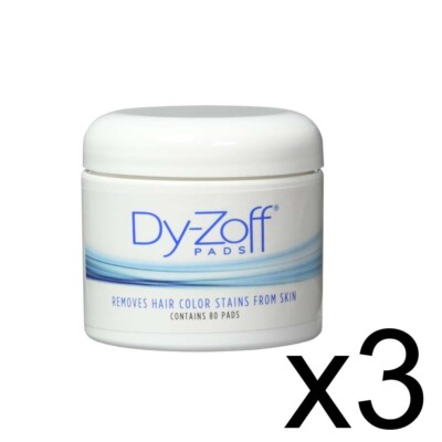 CO-41621 BARBER SALON BEAUTY DY-ZOFF HAIR COLOR DYE TINT STAIN REMOVER 80 PADS