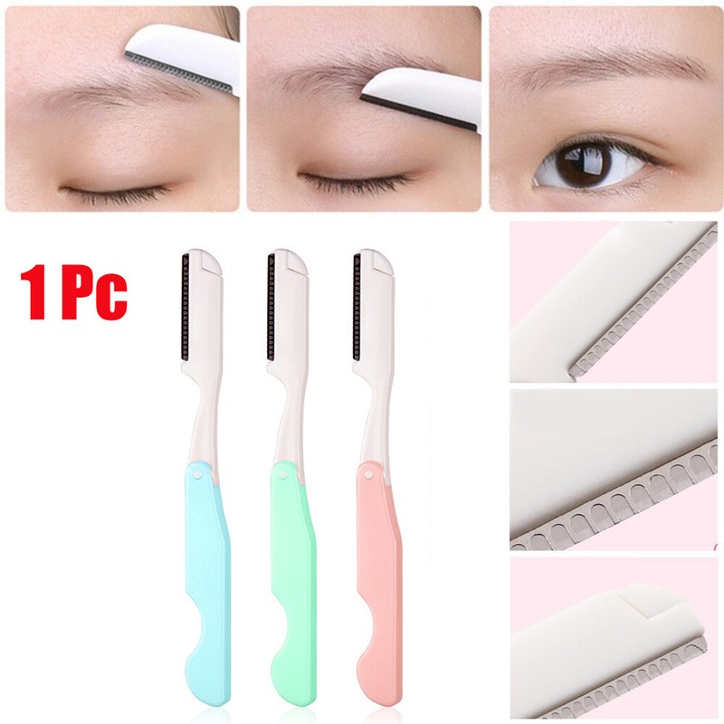 Folding Beauty Eyebrow Trimmer Blade Facial Razor Brow Shaver Body