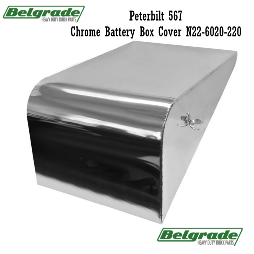 Automann 564.75210C Chrome Battery Box Cover Replaces 567